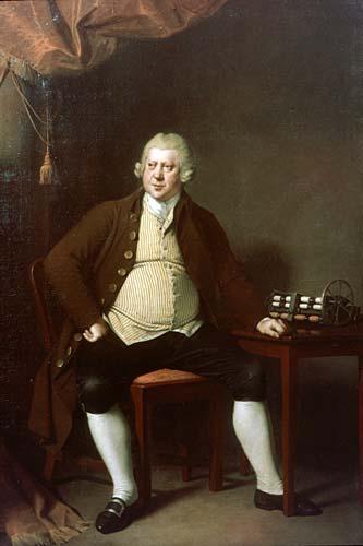 Joseph wright of derby Portrait of Richard Arkwright English inventor oil painting picture